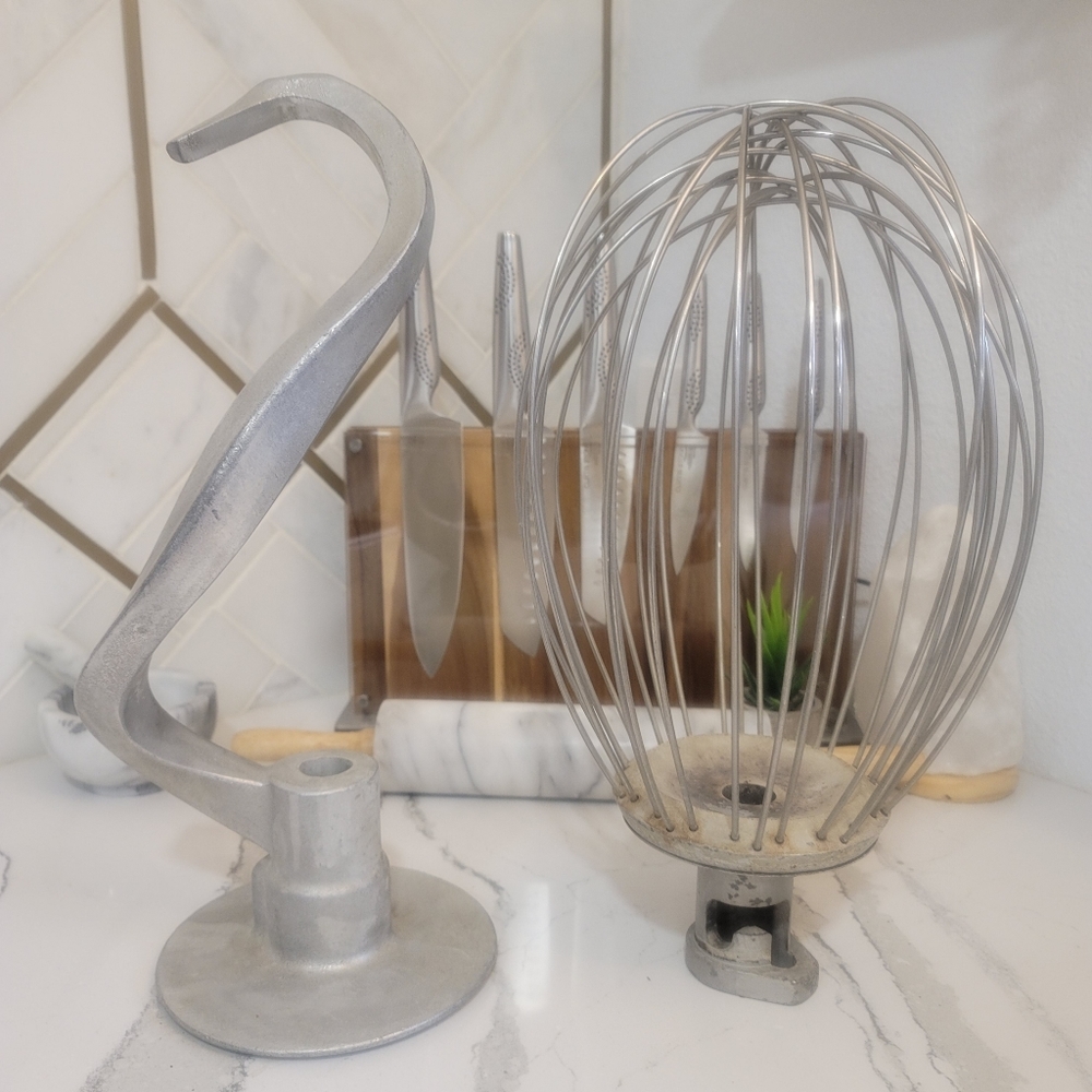 Hobart mixer attachments dough hook and whisk 16"